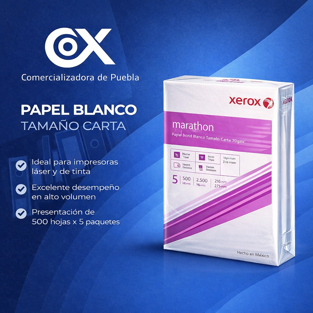 Paquete de Hojas Blancas Carta