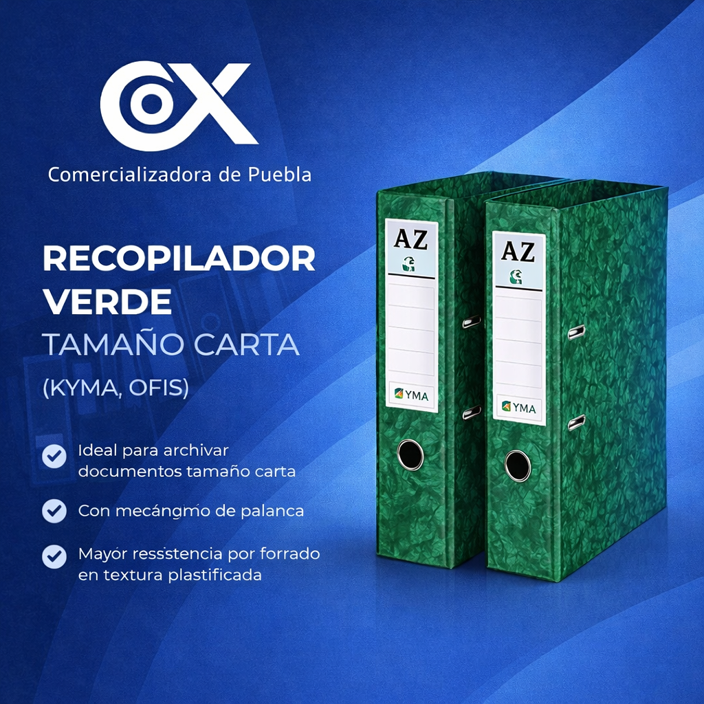 Recopilador Verde Tamaño Carta